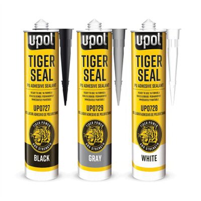 U Pol Products TIGER SEAL UP0728 Seam Sealer, 310 mL Cartridge, Solid, White, 24 hr Curing