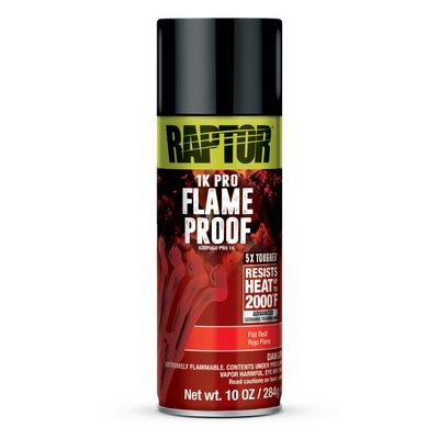 U Pol Products RAPTOR Flameproof Flat Red 10oz