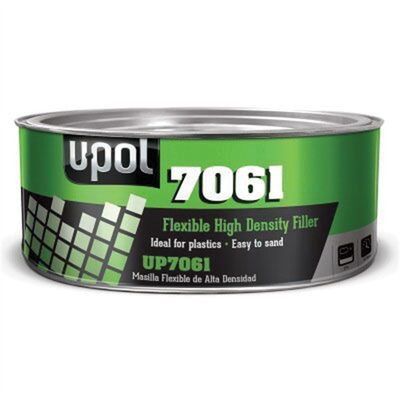 U Pol Products UP7061 Flexible High Density Body Filler, 600 mL Tin, Black, Paste, Flexible High Density