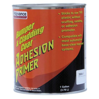 Urethane Supply Co. Polyvance Bumper & Cladding Coat 3604-1 Adhesion Primer, 1 gal Can, Medium Viscosity Pourable Liquid, White