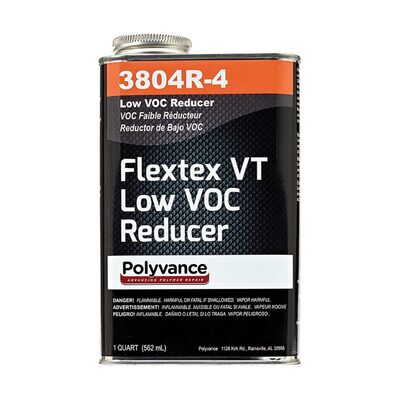 Urethane Supply Co. Polyvance 3804R-4 Low VOC Reducer, 1 qt Can, Liquid, Clear