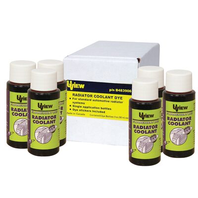 UVIEW RADIATOR COOLANT DYE 6 - 1OZ BOTTLES