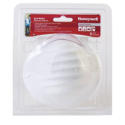 Uvex Nuisance Particulate Disposable Dust Mask, 5-Pack - RWS-54000
