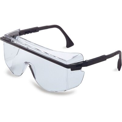 Uvex Astrospec 3001 Gunmetal Safety Glasses with Clear Anti-Fog/Anti-Scratch/Hard Coat Lens - S2500