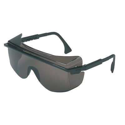 Uvex Astrospec 3001 Black Safety Glasses with Gray Anti-Fog Lens - S2504C