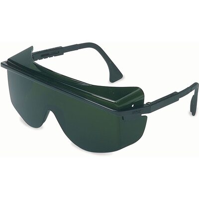 Uvex Astrospec 3001 Black Safety Glasses with Shade 5.0 Anti-Scratch/Hard Coat/Infra-dura Lens - S2509