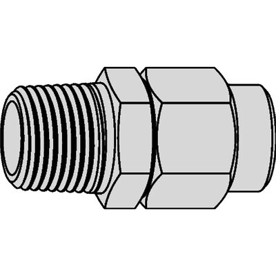 Vacula Stream-Line Hose End 1/4" NPT