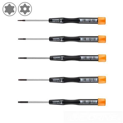 Vessel Tools Micro Screwdrivers Set (Torx 5pcs)