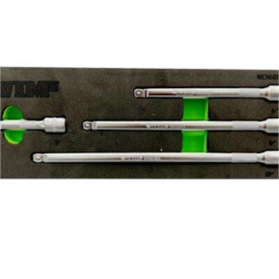 VIM Tools 4 Piece 3/8 Inch Drive Wobble Extension Set