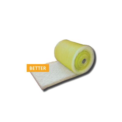 Viledon Filters 400-130 400 Extra Heavy-Duty Floor Filter Roll, 30 in W x 2-1/2 in D x 100 ft H, 22 g Fiberglass Media