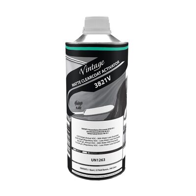 Vintage Flatz CP3821-16 Regular Speed Clearcoat Activator, 0.5 pt Can, Colorless, Liquid, Use With: European Clearcoats