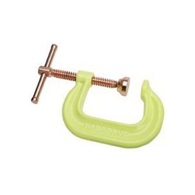 Wilton 408CS - Spark-Duty Drop Forged Hi-Vis C-Clamp, 0 -8-1/4&rdquo; Opening, 4-15/16&rdquo; Throat Depth