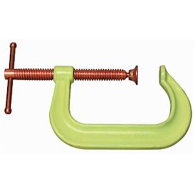 Wilton 410CS - Spark-Duty Drop Forged Hi-Vis C-Clamp, 2" - 10-1/8" Jaw Opening, 5-7/8" Throat Depth