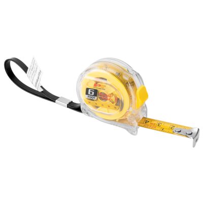 Wilmar Corp. / Performance Tool 6' Clear Mini Tape Measure