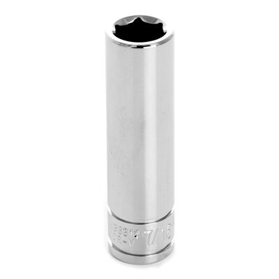 Wilmar Corp. / Performance Tool 3/8" Drive 7/16" 6pt Deep Socket