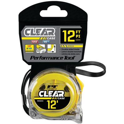 Wilmar Corp. / Performance Tool 12' X 5/8" Clear Tape Measure