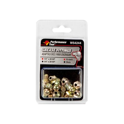 Wilmar Corp. / Performance Tool 10 pk. 1/4-28 90 Deg. Grease Fitting