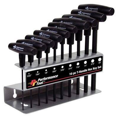 Wilmar Corp. / Performance Tool 10 Piece SAE T-Handle Hex Key Set