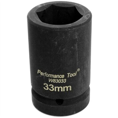 Wilmar Corp. / Performance Tool 1" Drive Budd Wheel Socket 33 mm