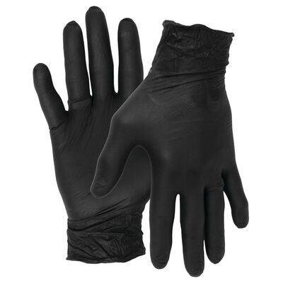 Wilmar Corp. / Performance Tool Black Nitrile Gloves Large