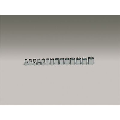 Wright Tool 3/8"Dr 6Pt Std MM Skt Set 14Pc