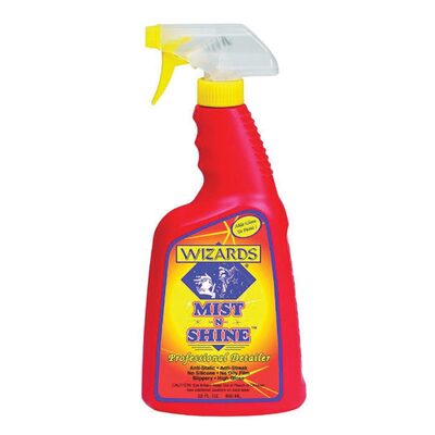 Wizards Products MIST-N-SHINE 01214 High-Gloss Professional Car Detailer and Surface Cleaner, 22 oz Spray Bottle, Pink