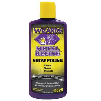 Wizards Products Metal Refine 11025 Show Polish, 8 oz Squeeze Bottle, Orange