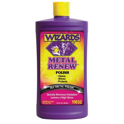 Wizards Products Metal Renew 11032 Polish, 32 oz Squeeze Bottle, Off-White