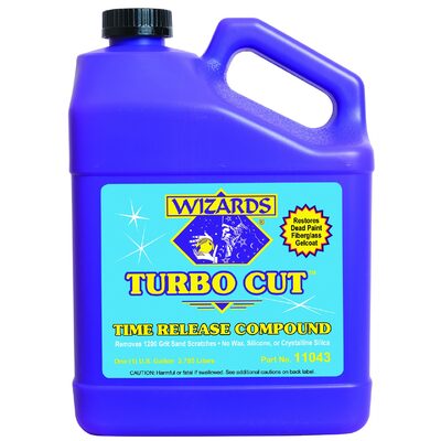Wizards Products TURBO CUT 11043 Time Release Compound, 1 gal Can, High-Gloss, White, Liquid