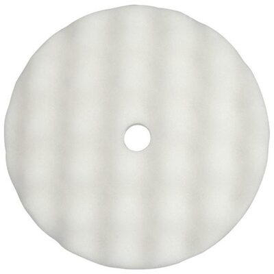Wizards Products The Aggressor 11310 Cutting Pad, 8 in Overall Dia, Hook and Loop, White