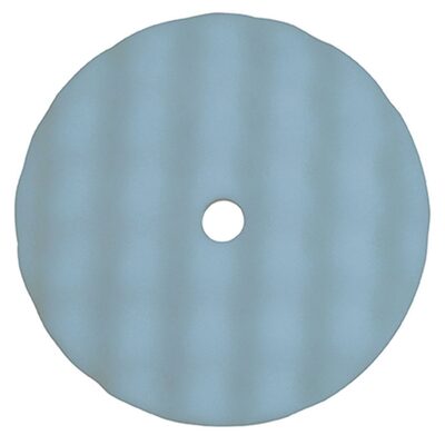 Wizards Products The Ultra Finishing 11314 Buffing Pad, 8 in Overall Dia, Hook and Loop, Blue