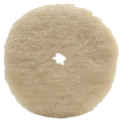 Wizards Products 11600 Dual Action Cutting Pad, 6 in Overall Dia, Hook and Loop, White