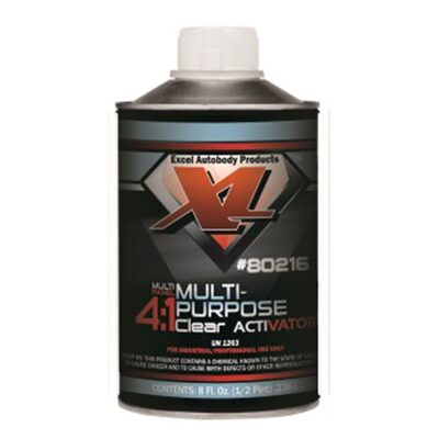 Excel Auto Body Products MULTI PURPOSE CLEAR ACTIVATOR - SLOW 1/2PT